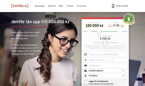 sambla login|Compare loans up to 600 000 SEK at Sambla .